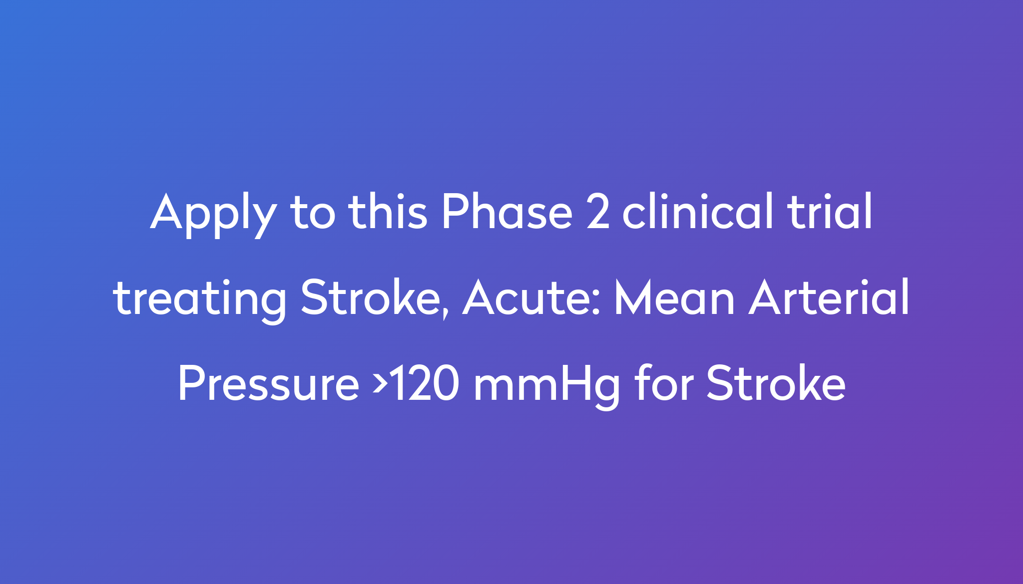 What Is A Critical Mean Arterial Pressure